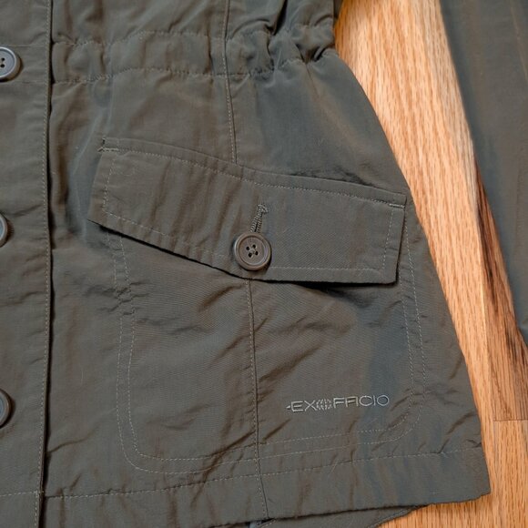 ExOfficio Womens S Round Trip Jacket Lightweight Water Resistant Travel Pockets - Picture 4 of 12